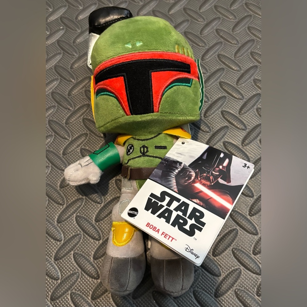 Star Wars 10" Boba Fett Stuffed Animal Plush‎ NWT Disney Mattel Lucas Films